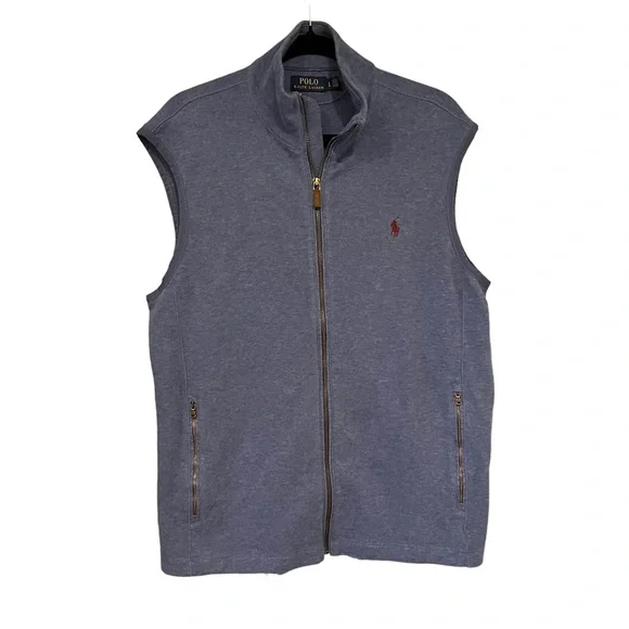 Polo Ralph Lauren Zip Up Cotton Sleeveless Vest, Sz XL - Picture 5 of 11